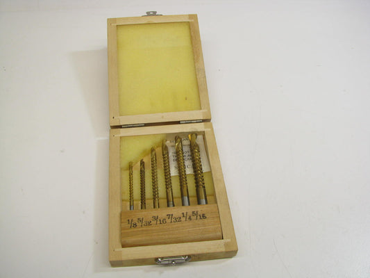 Astro Pneumatic 6pc High Speed Steel Saw Drill Set: 1/8 5/32 3/16 7/32 1/4 5/16