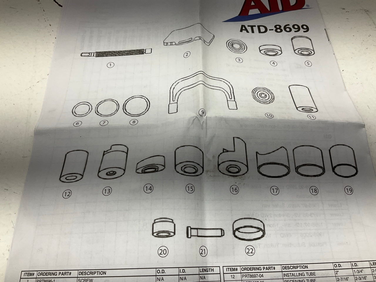 ATD Tools 8699 Master Ball Joint Service Tool Set