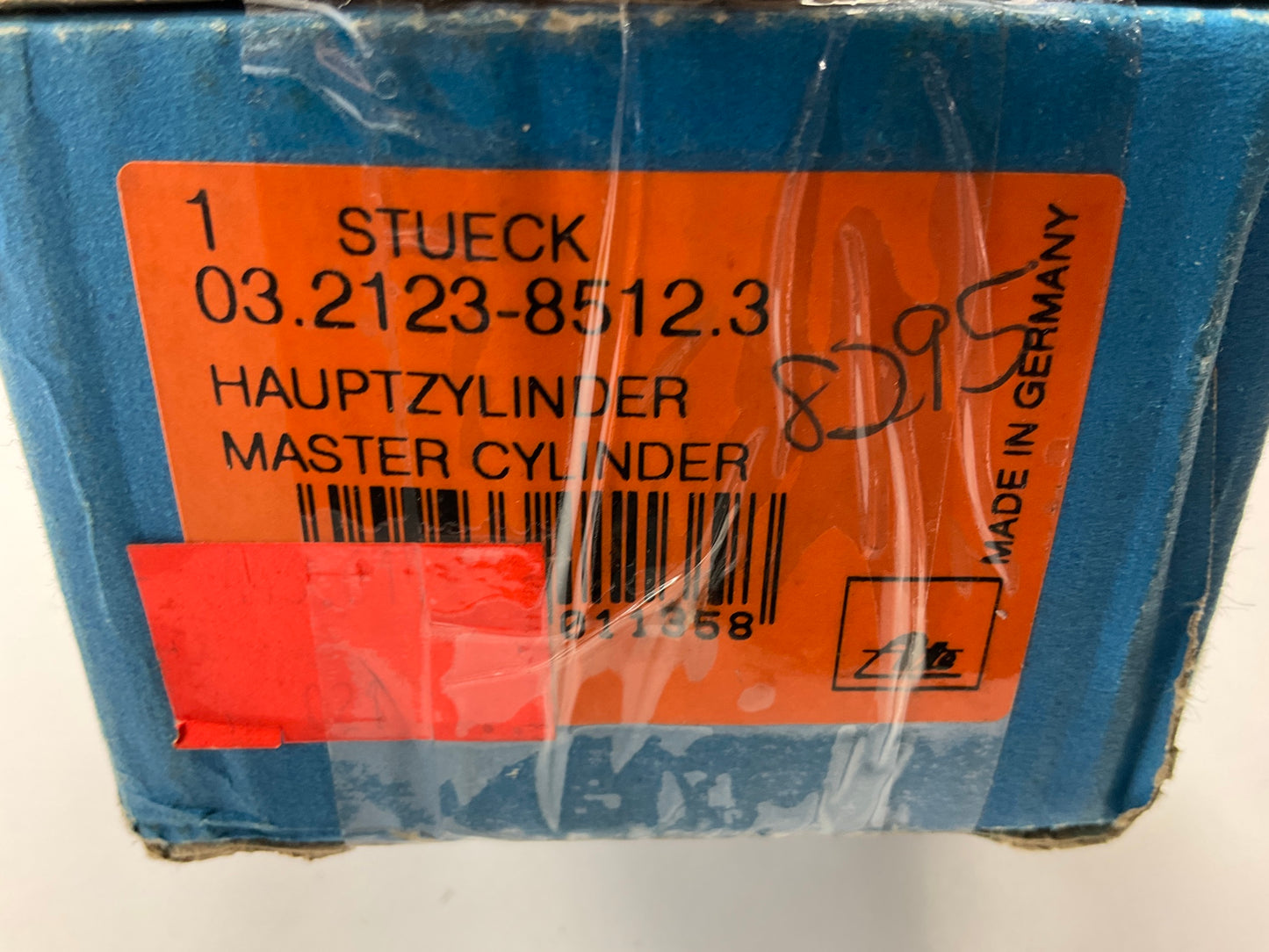 NOS OEM ATE 0.32123-8512.3 Brake Master Cylinder - 1985-1988 AUDI 5000