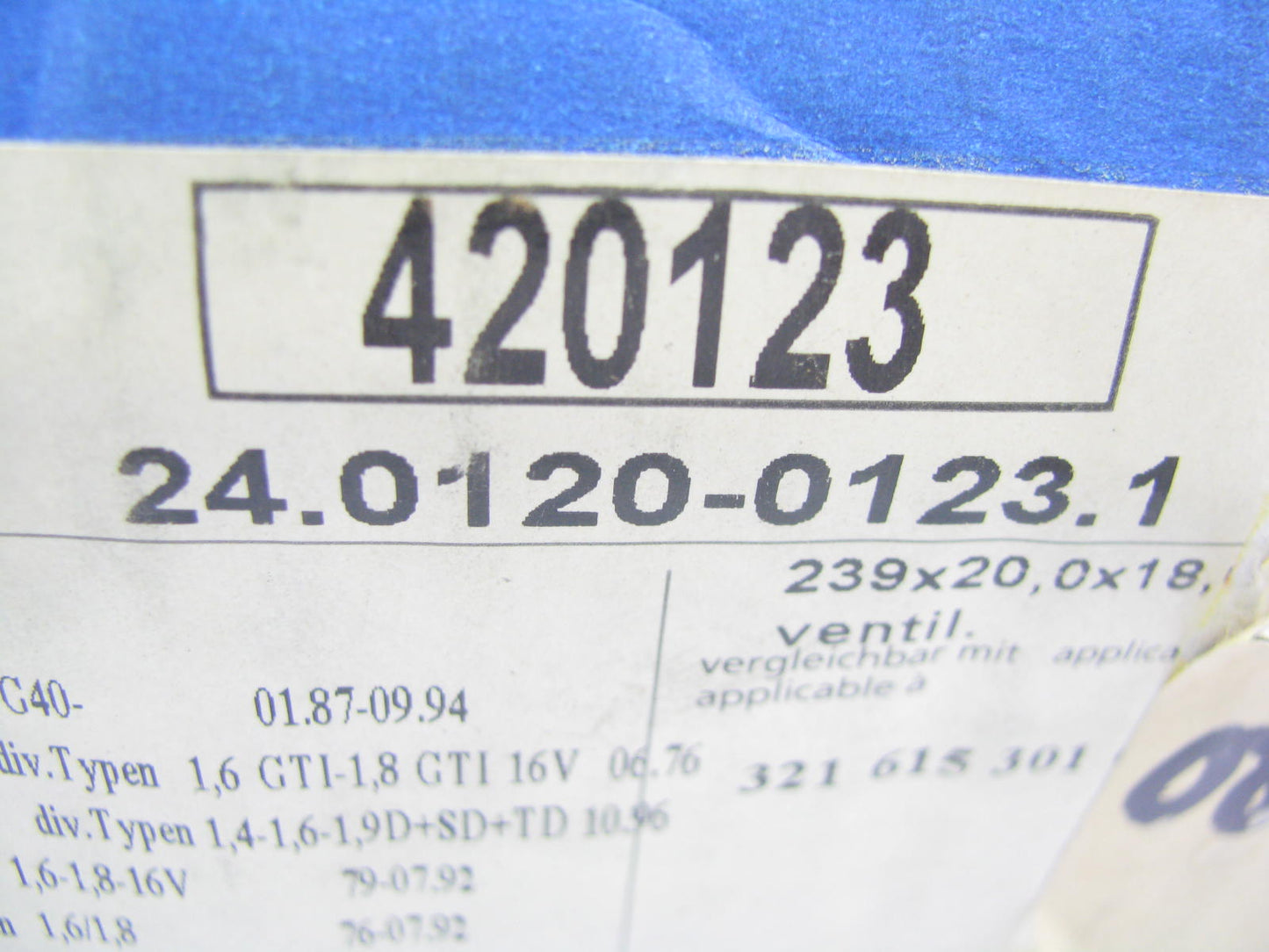 (2) ATE 420123 Disc Brake Rotor - Front