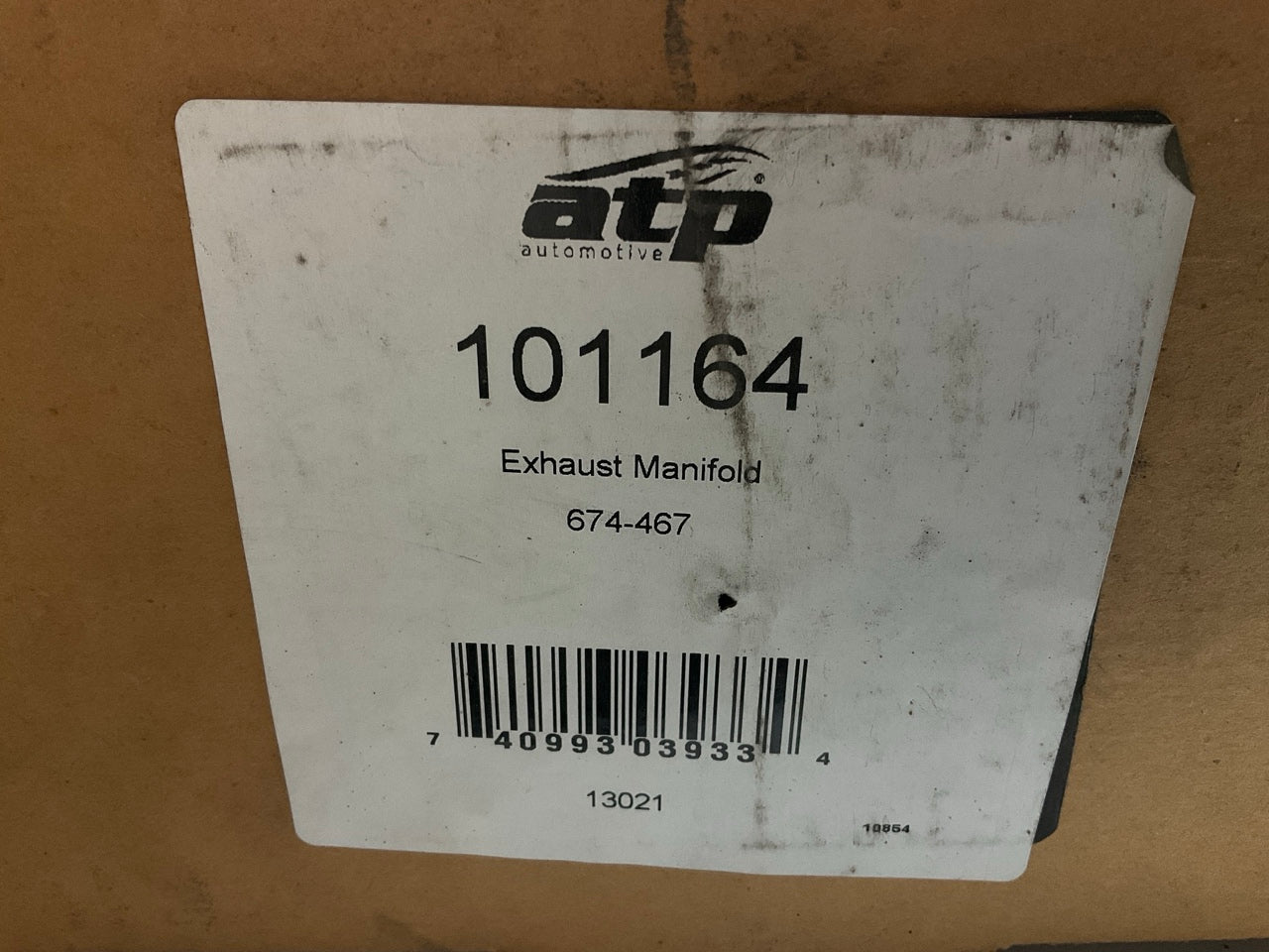 ATP 101164 Front Exhaust Manifold For 1999-2006 Jeep 4.0L, With Exhaust Gasket