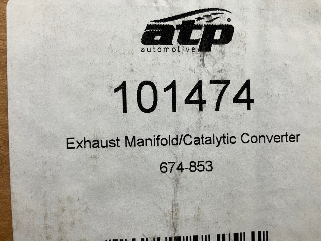 MISSING HARDWARE - ATP 101474 Front (Left) Catalytic Converter FEDERAL Emissions
