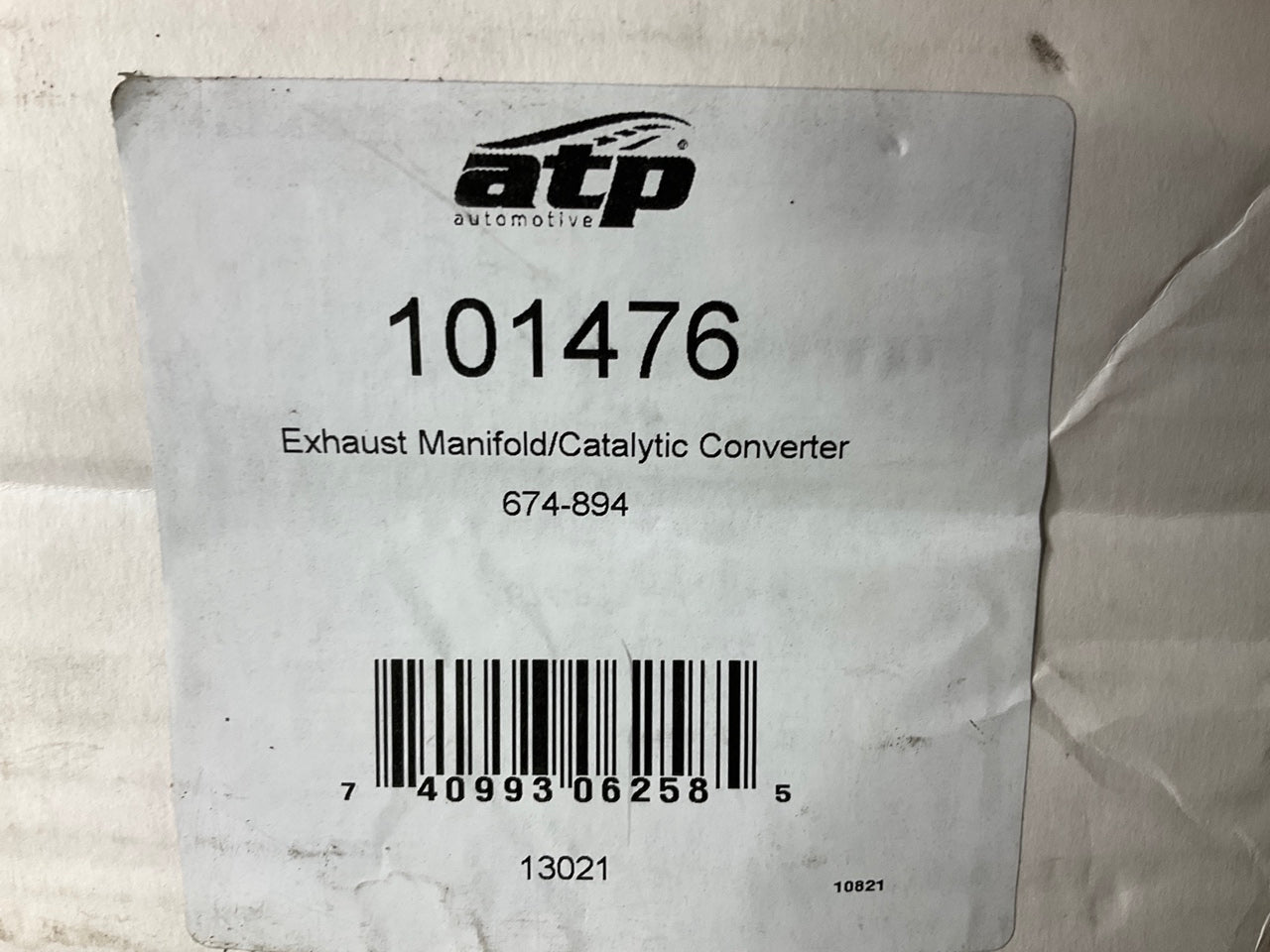 MISSING 2 SPACERS ATP 101476 Exhaust Manifold Catalytic Converter, FED Emissions