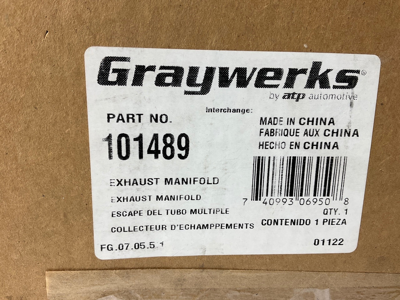 Manifold ONLY - ATP 101489 Right Exhaust Manifold
