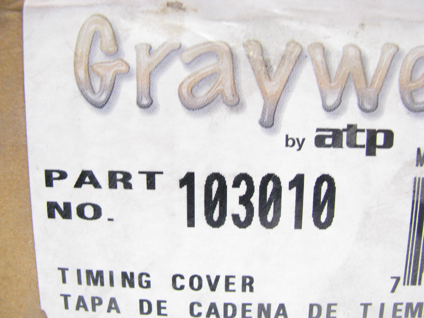 Engine Timing Cover ATP 103010 For 1985-1995 Toyota 2.4L 22R