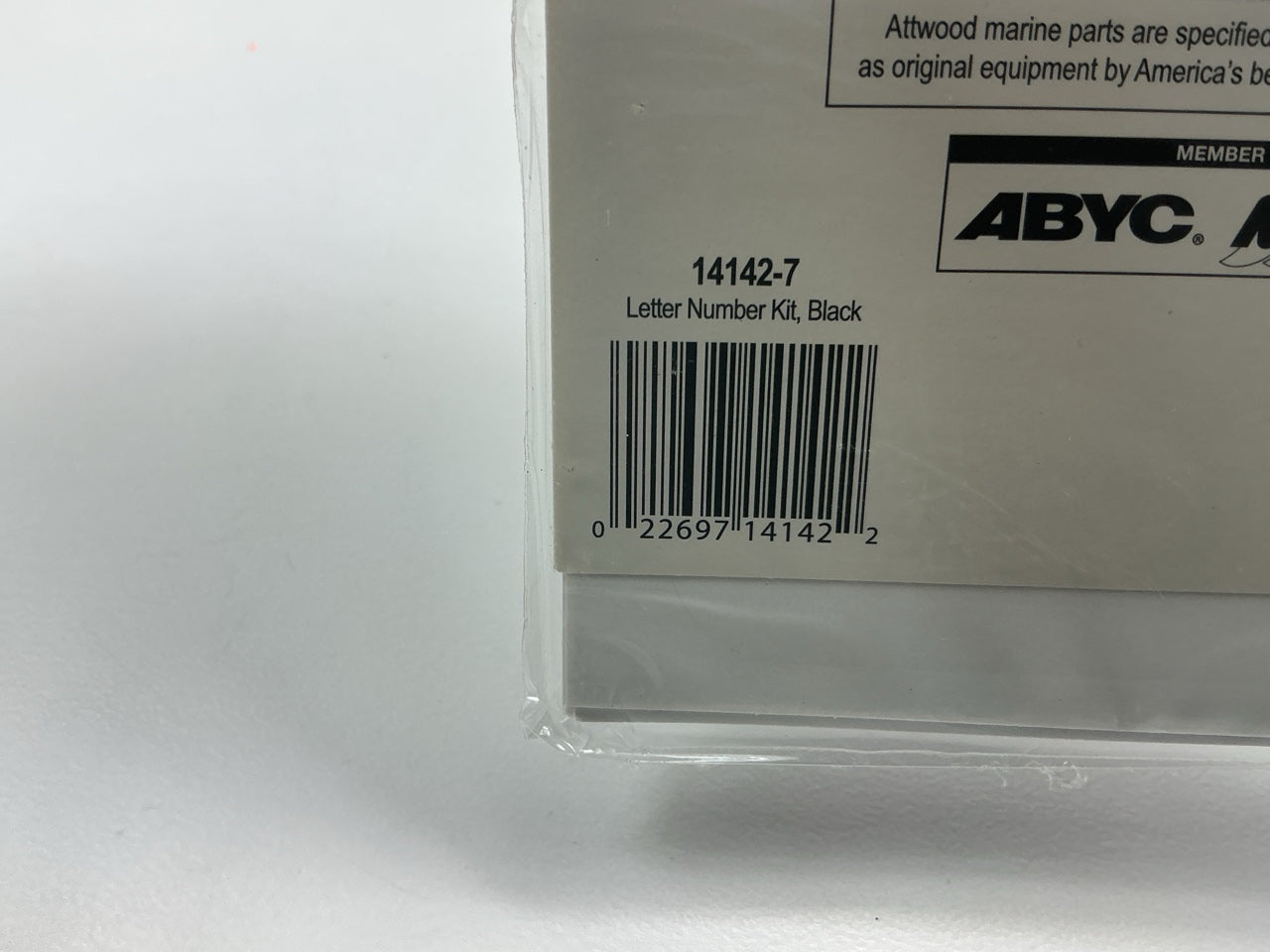Attwood 14142-7 Boat Registration Letter & Number Kit Black 3'' Vinyl Labels