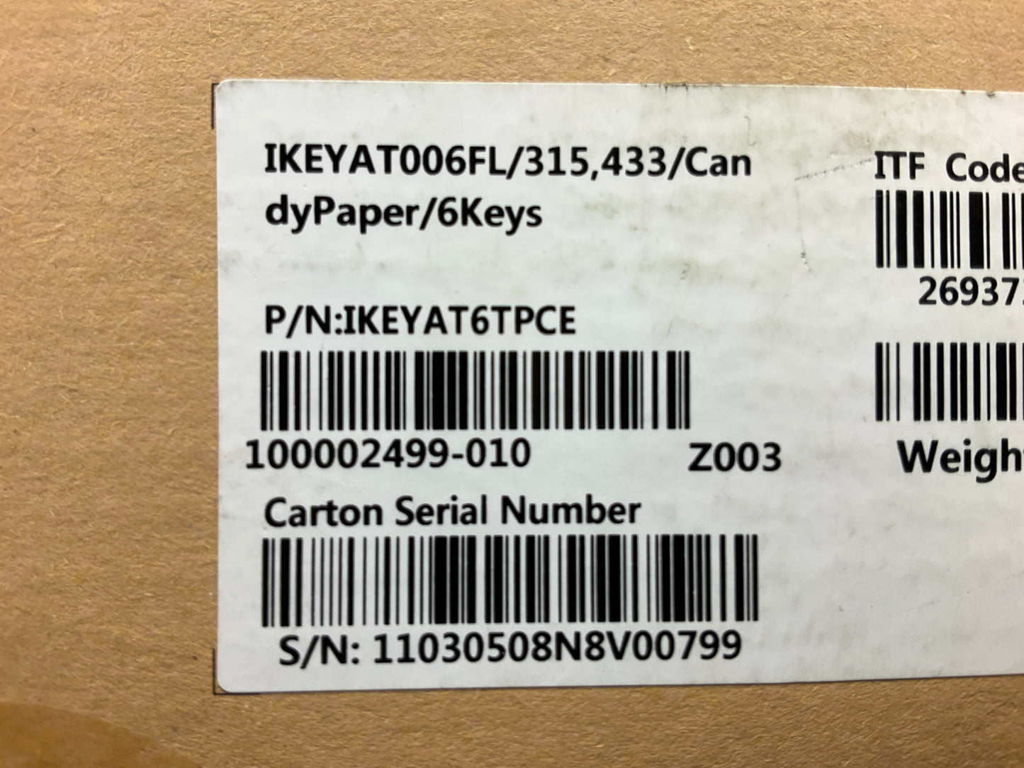 (5) Autel IKEYAT6TPCE Ikey Universal Smart Key Remote Key Fob Standard 6 Button