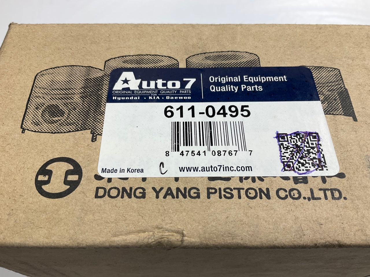 Auto 7 611-0495 Engine Piston Set (STANDARD) For 2010-2011 Kia Soul 1.6L-L4
