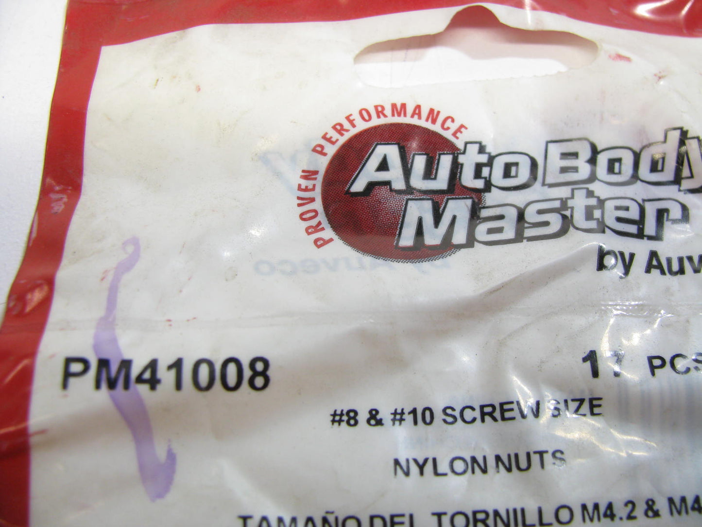 (17) Auto Body Master PM41008 Nylon Nuts For #8 & #10 Screw Size