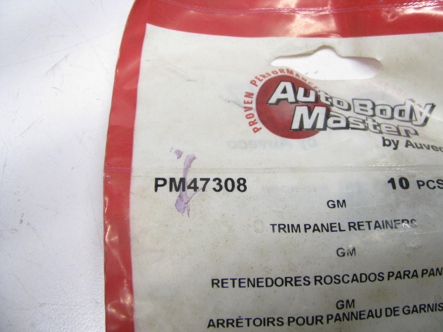 (10) Auto Body PM47308 Trim Panel Retainer 1'' Head 1-7/16'' Stem For 9/32'' Hole
