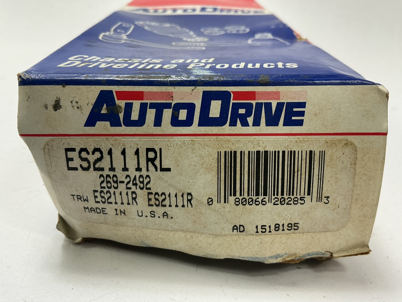(2) Auto Drive ES2111RL Steering Tie Rod End - Front Outer