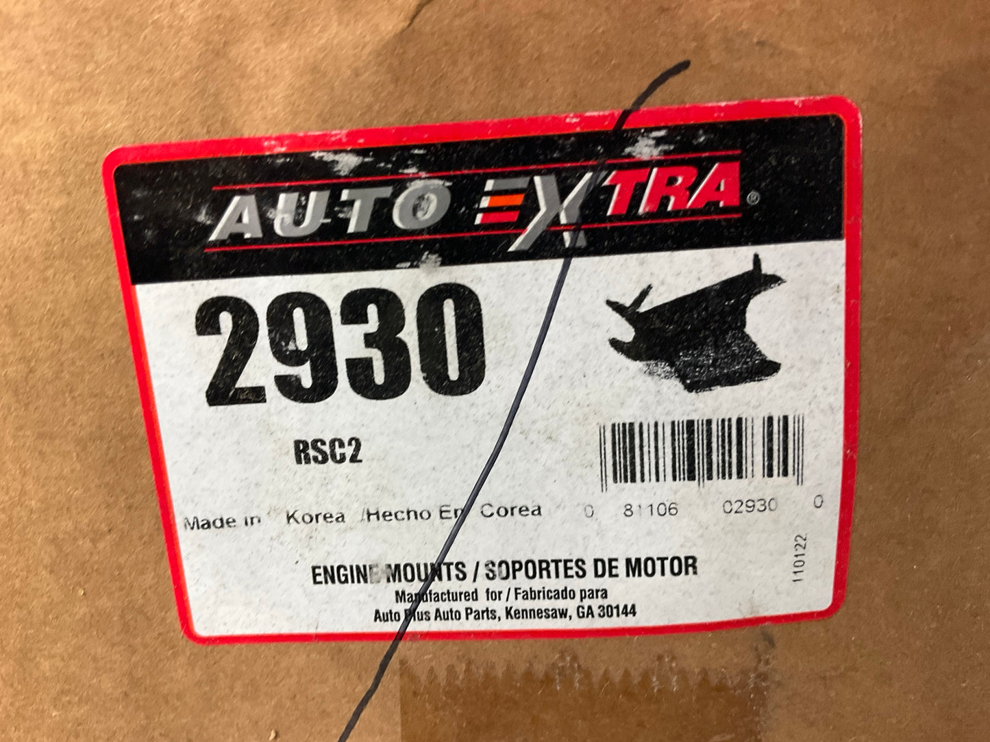 Auto Extra 2930 Front Left Engine Motor Mount