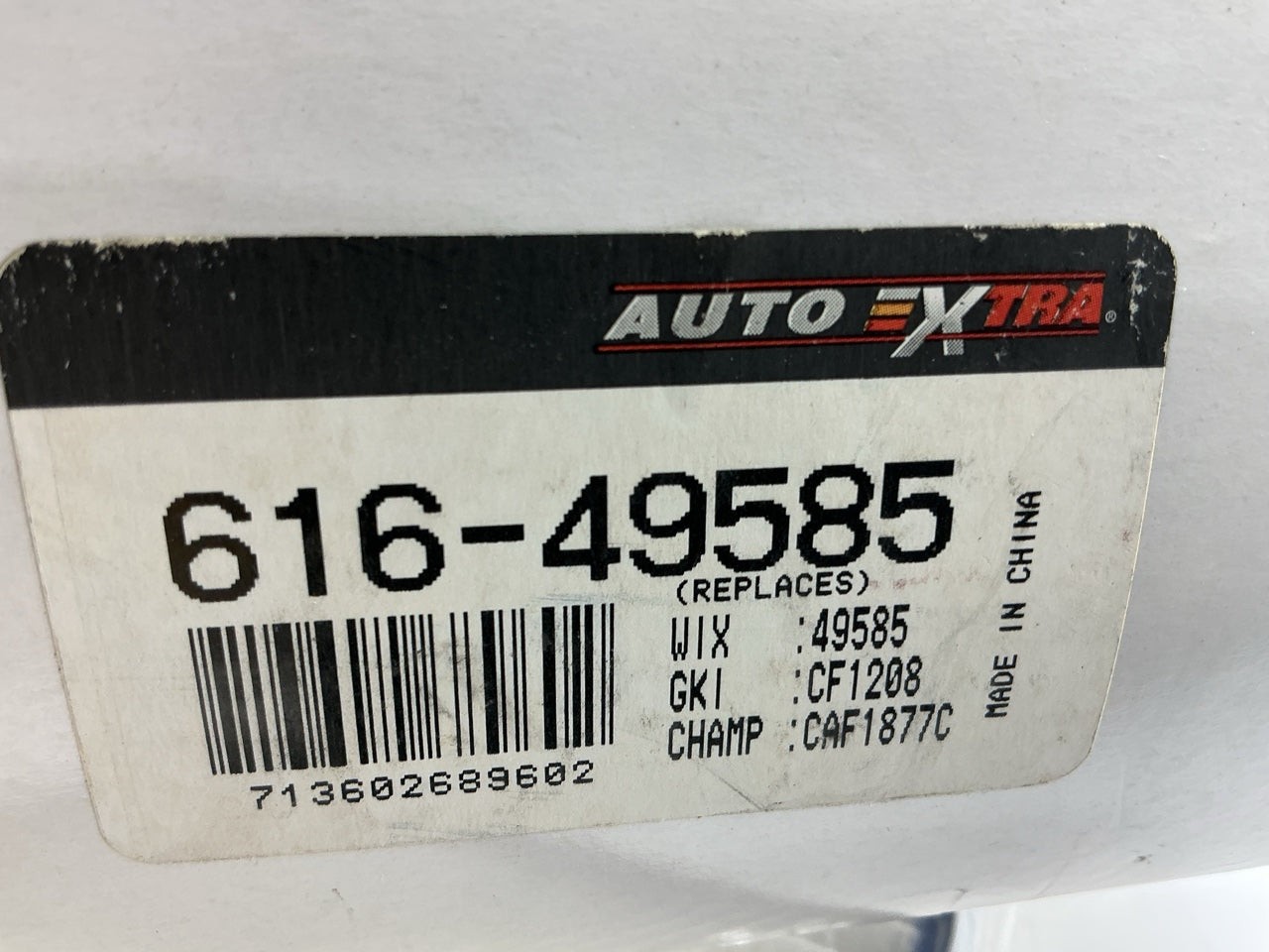 Auto Extra 616-49585 Cabin Air Filter