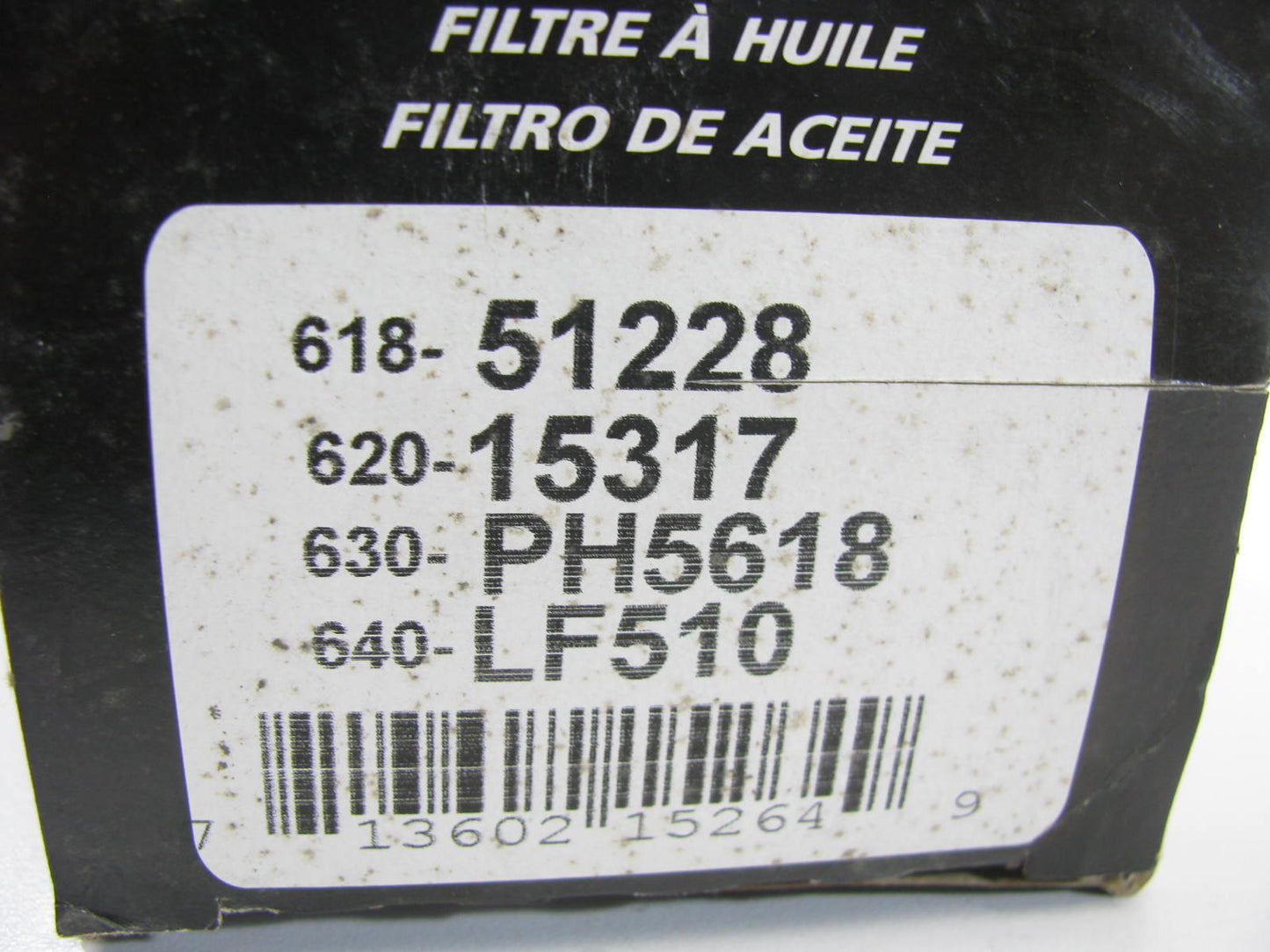 Auto Extra 618-51228 Oil Filter Replaces PH5618 57302 L15317 PH2008 LF510 B1435