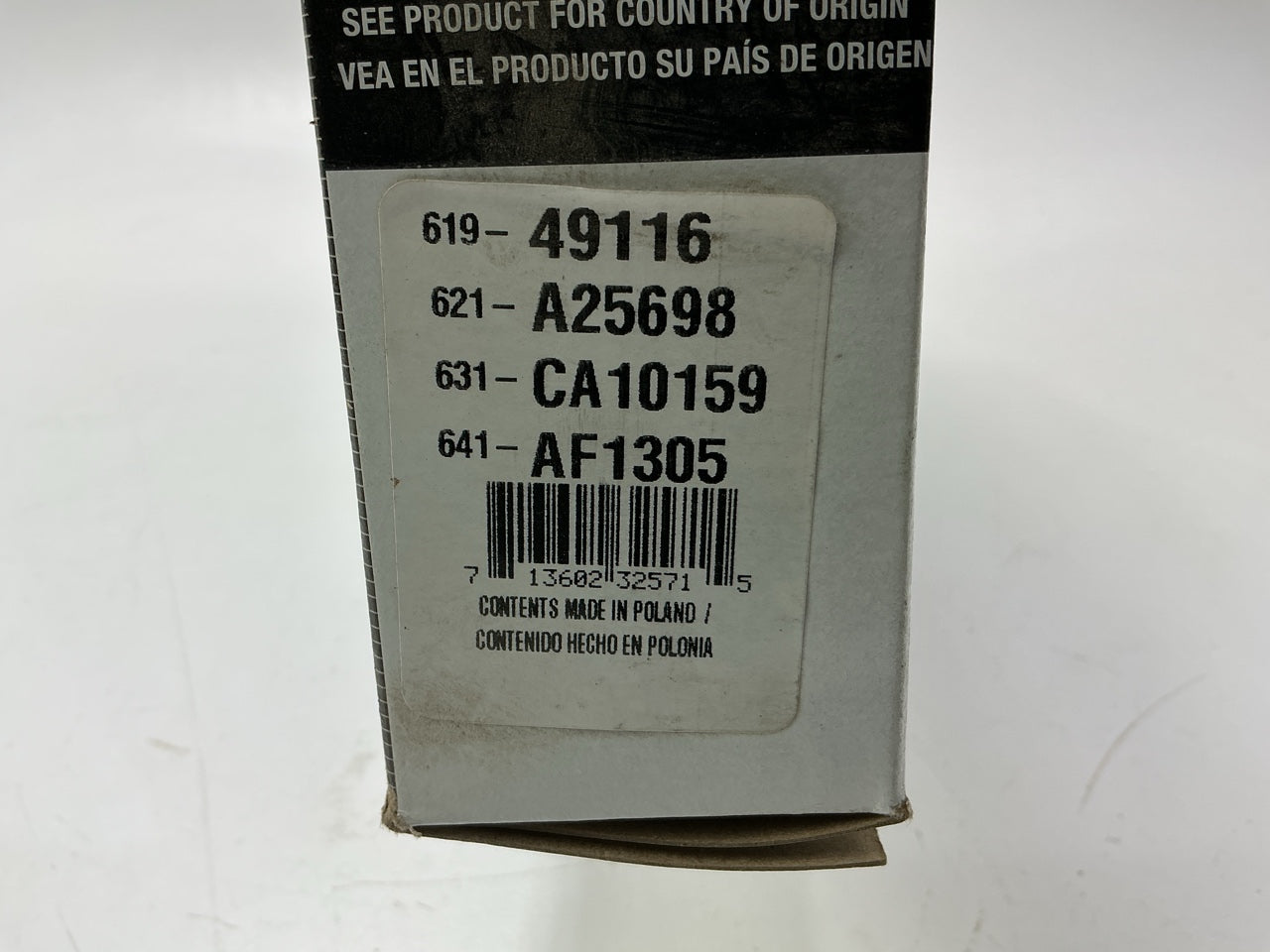 Auto Extra 619-49116 Engine Air Filter