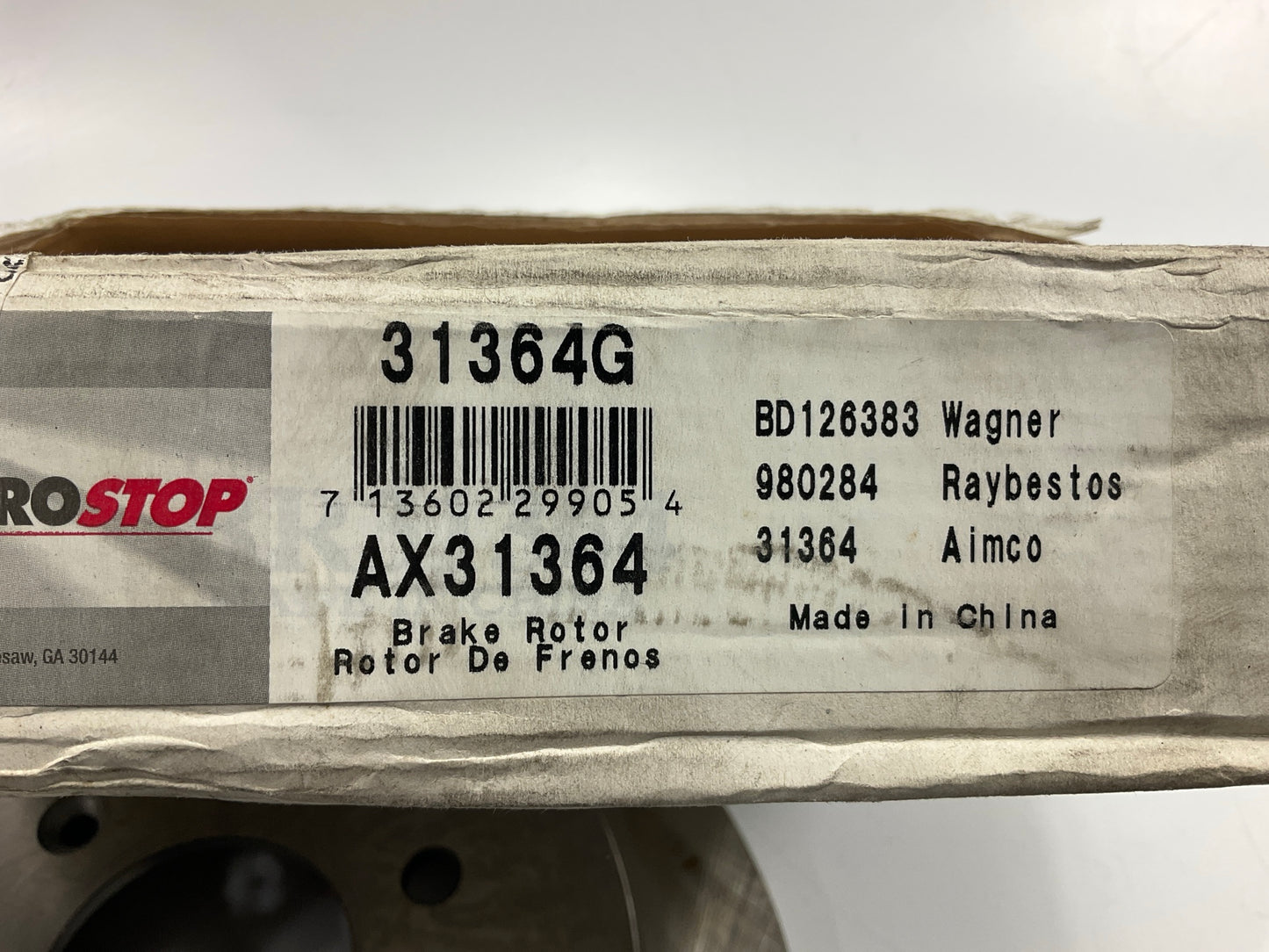Auto Extra AX31364 Rear Disc Brake Rotor 1992-95 Mazda 929, 1993-06 MPV