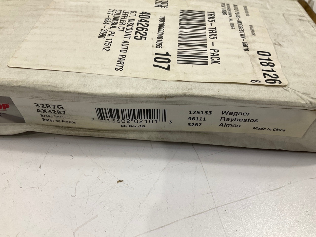 (2) Auto Extra AX3287 FRONT Disc Brake Rotors For 1990-97Accord 1997 Acura CL