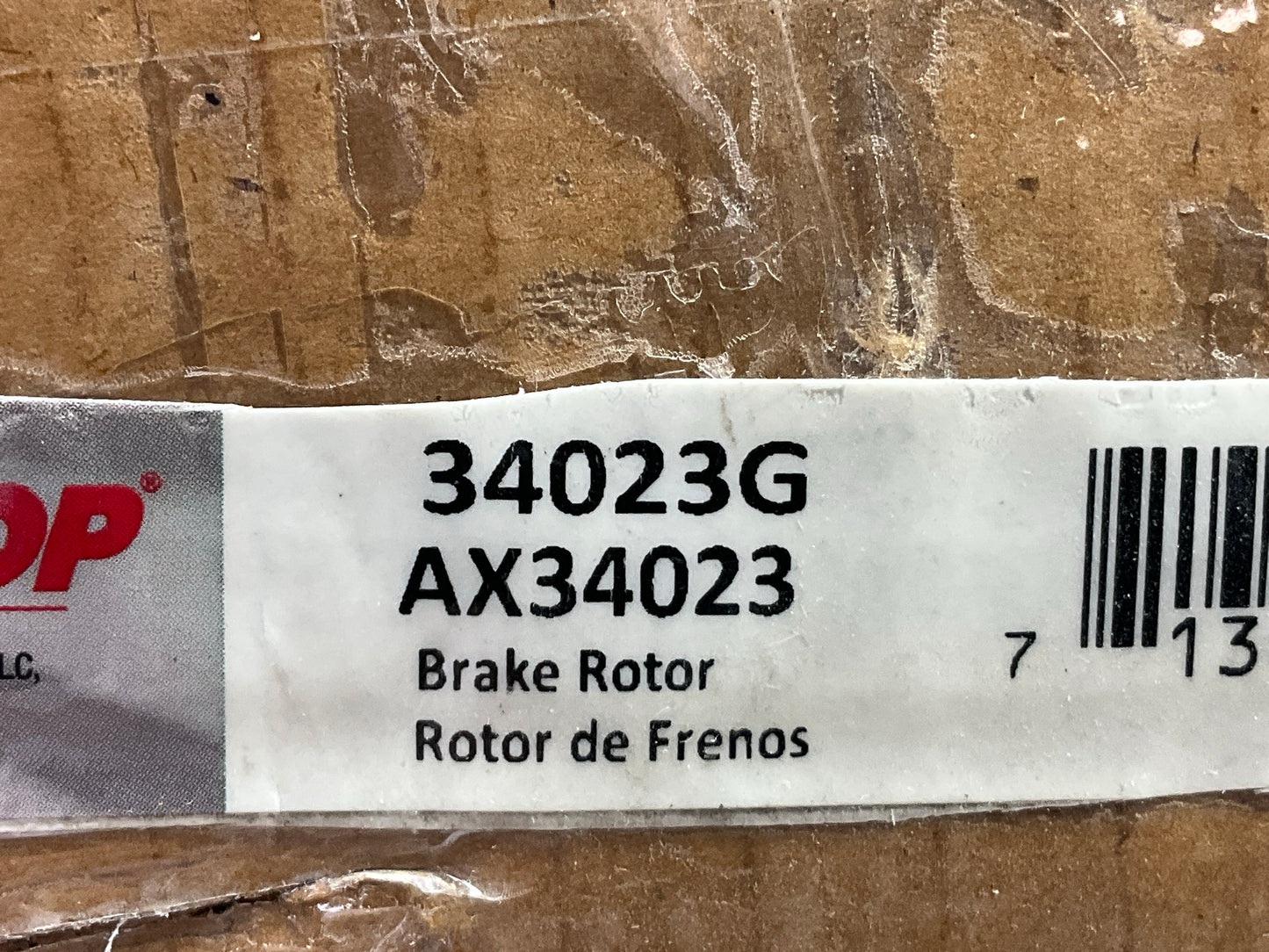 Auto Extra AX34023 Rear Disc Brake Rotor