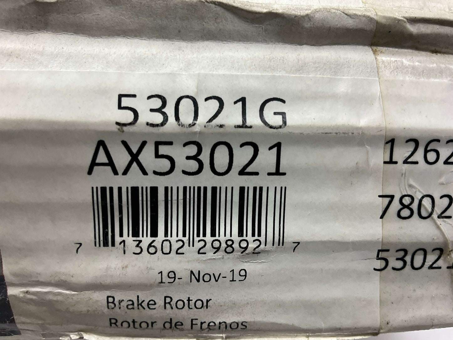 (2) Auto Extra AX53021 Rear Disc Brake Rotors