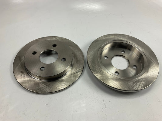 (2) Auto Extra AX54095G Rear Brake Rotors - 2000-2007 Ford Focus, 14-17 Fiesta