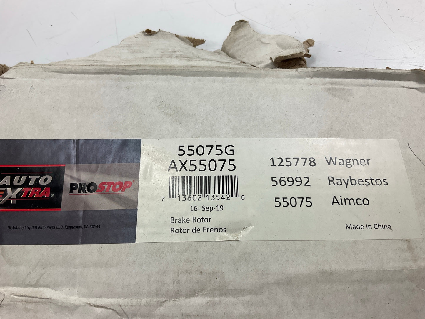 Auto Extra AX55075 Rear Brake Rotor