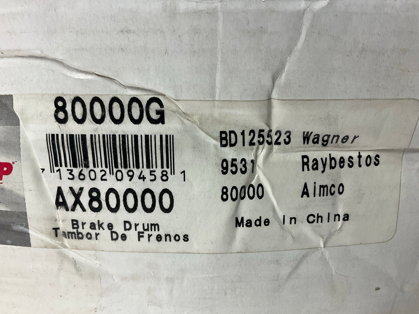 Auto Extra AX80000 DUALLY Rear Brake Drum -13 X 3-1/2 Brakes, DRW (Dually Only)