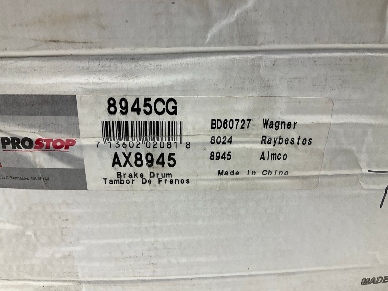 (2) Auto Extra AX8945 Rear Brake Drum