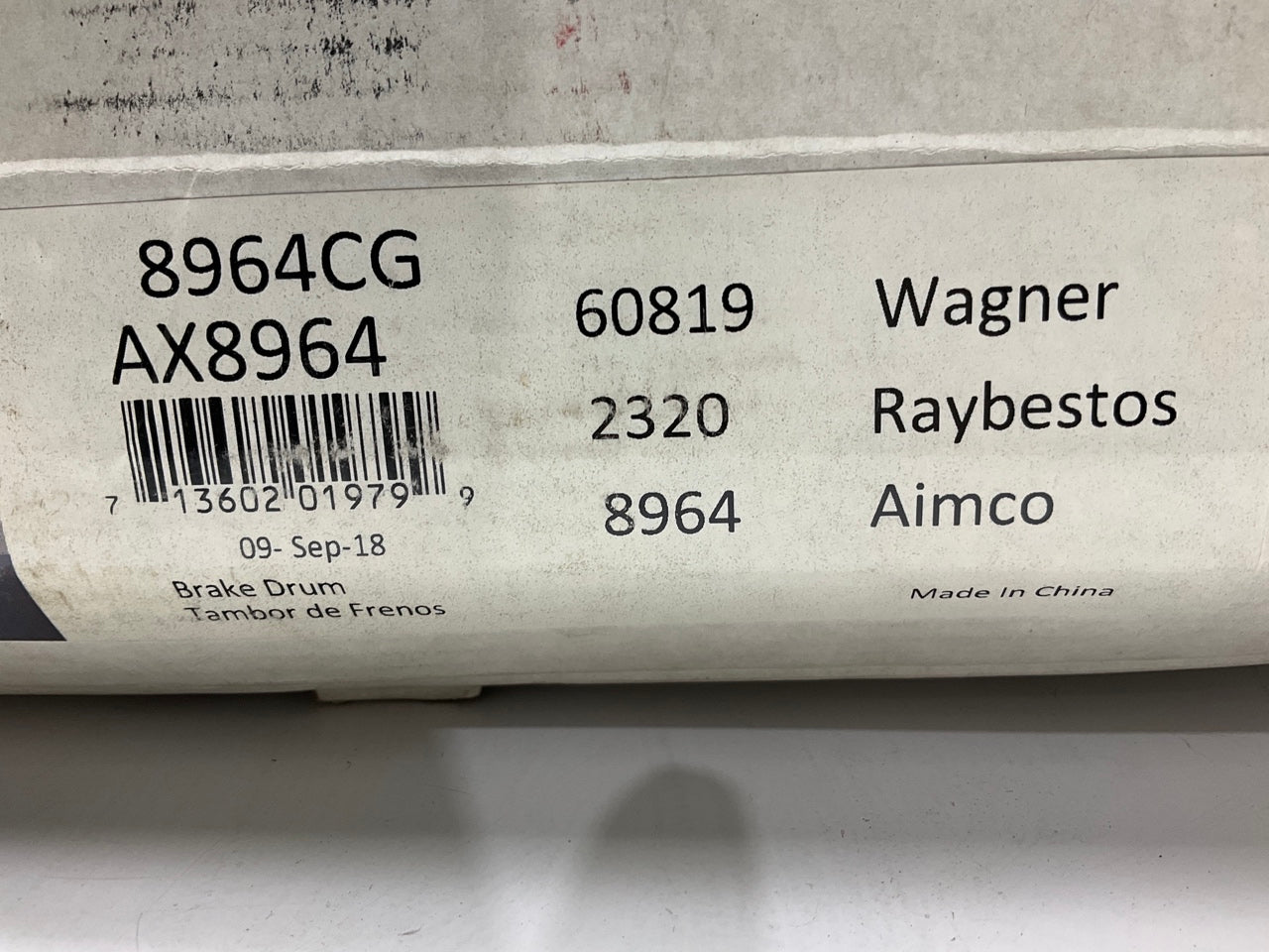 Auto Extra AX8964 Rear Brake Drum