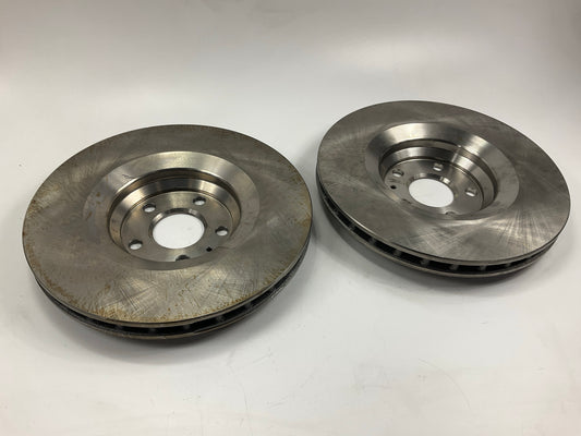 (2) Auto Extra AX900812 Front Brake Rotors For 2009-2014 Audi TT