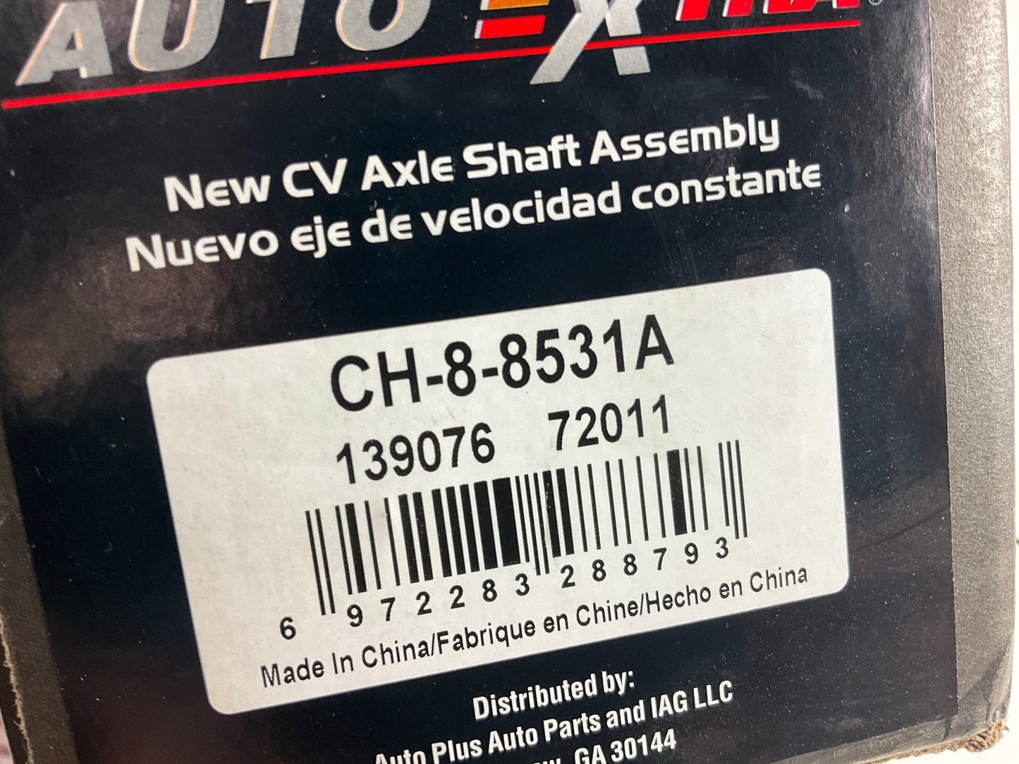 Auto Extra CH-8-8531A Front Right CV Axle