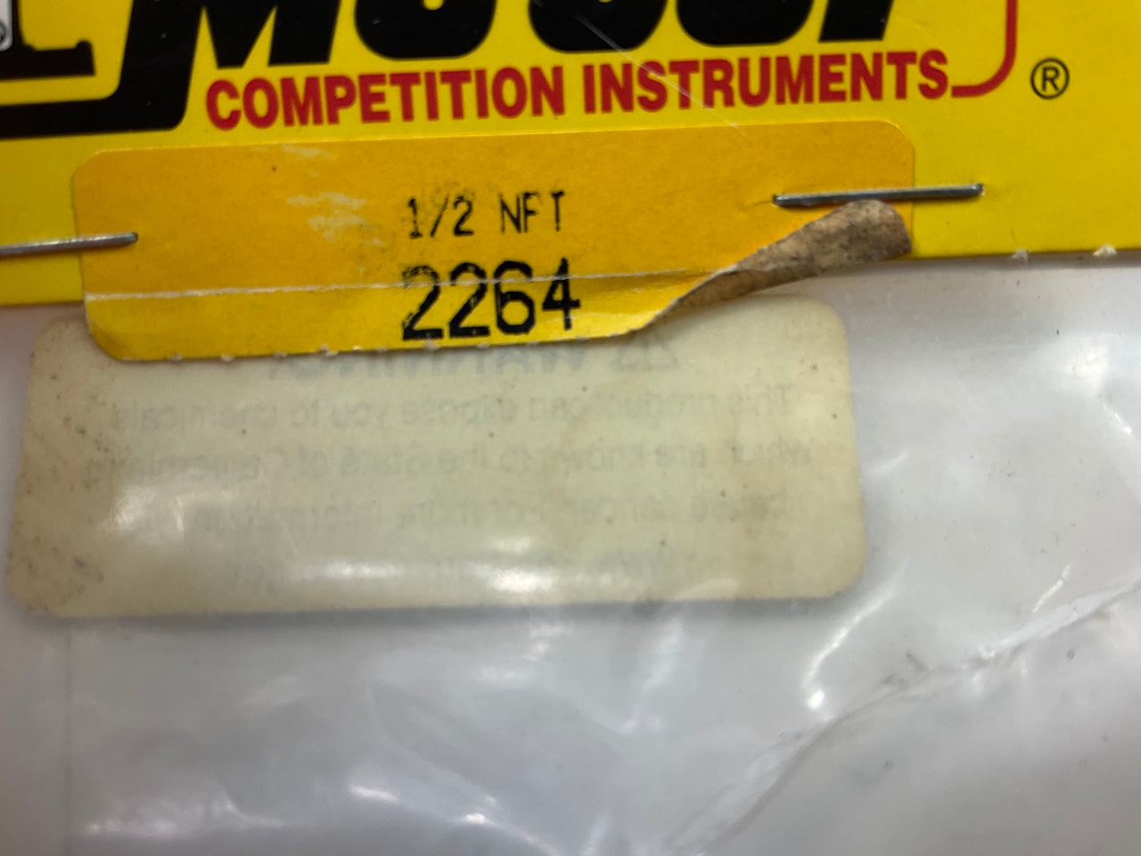 Auto Meter 2264 Pipe Fitting Adapter 1/2'' NPT Male To 5/8''-18 UNF Female