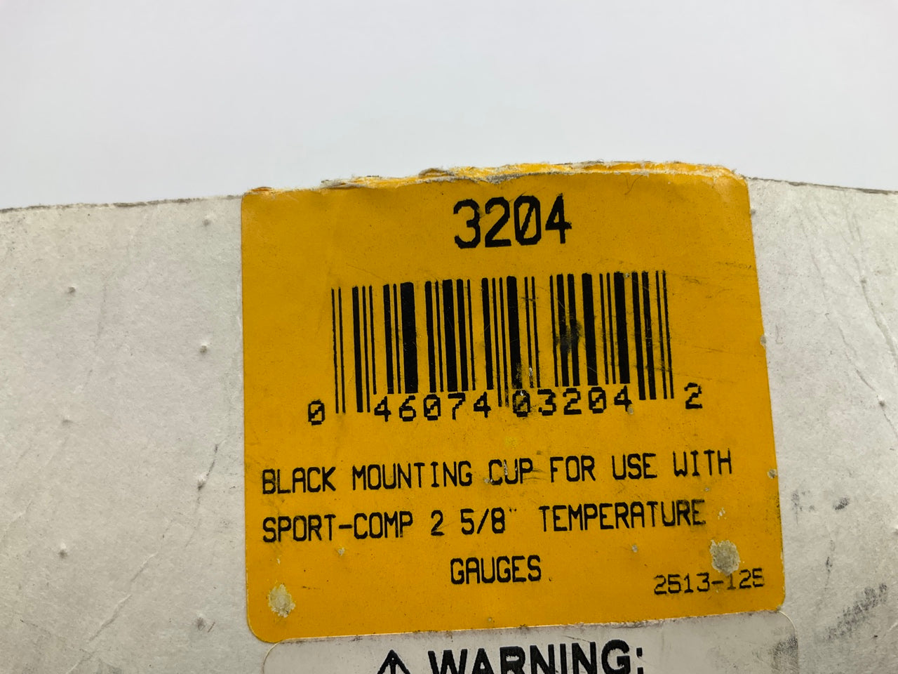 Auto Meter 3204 Gauge Mount Mounting Cup 2-5/8'' Black, For Mechanical Gauge