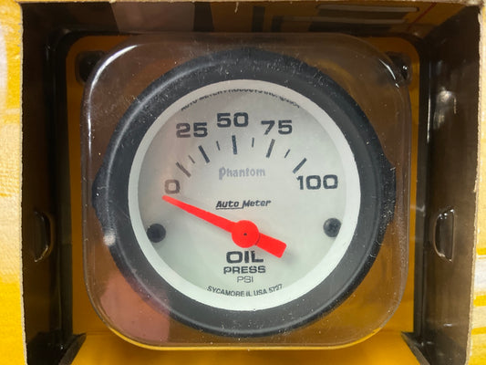 Auto Meter 5727 Oil Pressure Electric Gauge - 0-100 PSI , 2- 1/16''