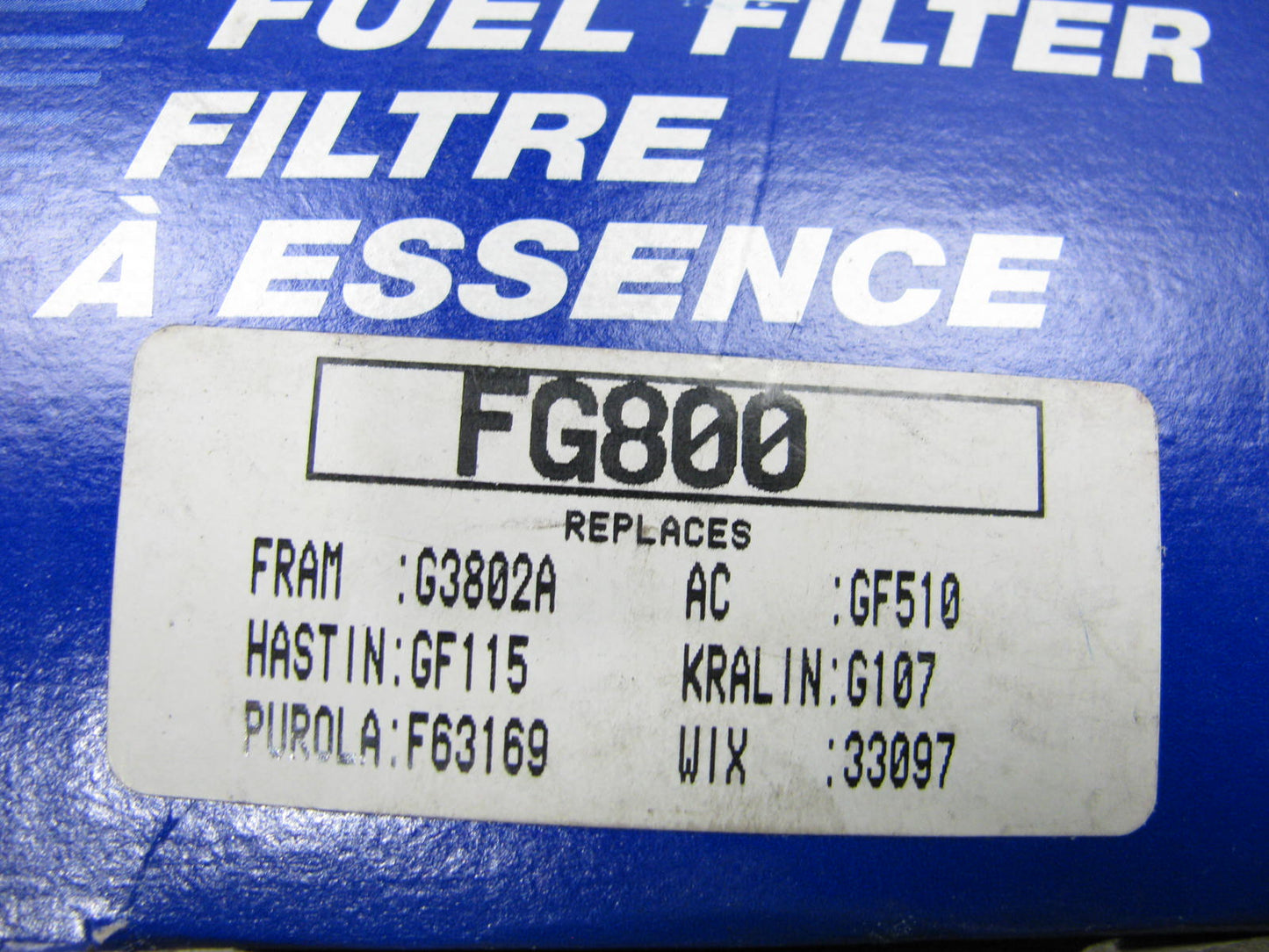 (x2) Auto Sense FG800 Fuel Filters (33097 , F63169 , GF115 , G3802A)