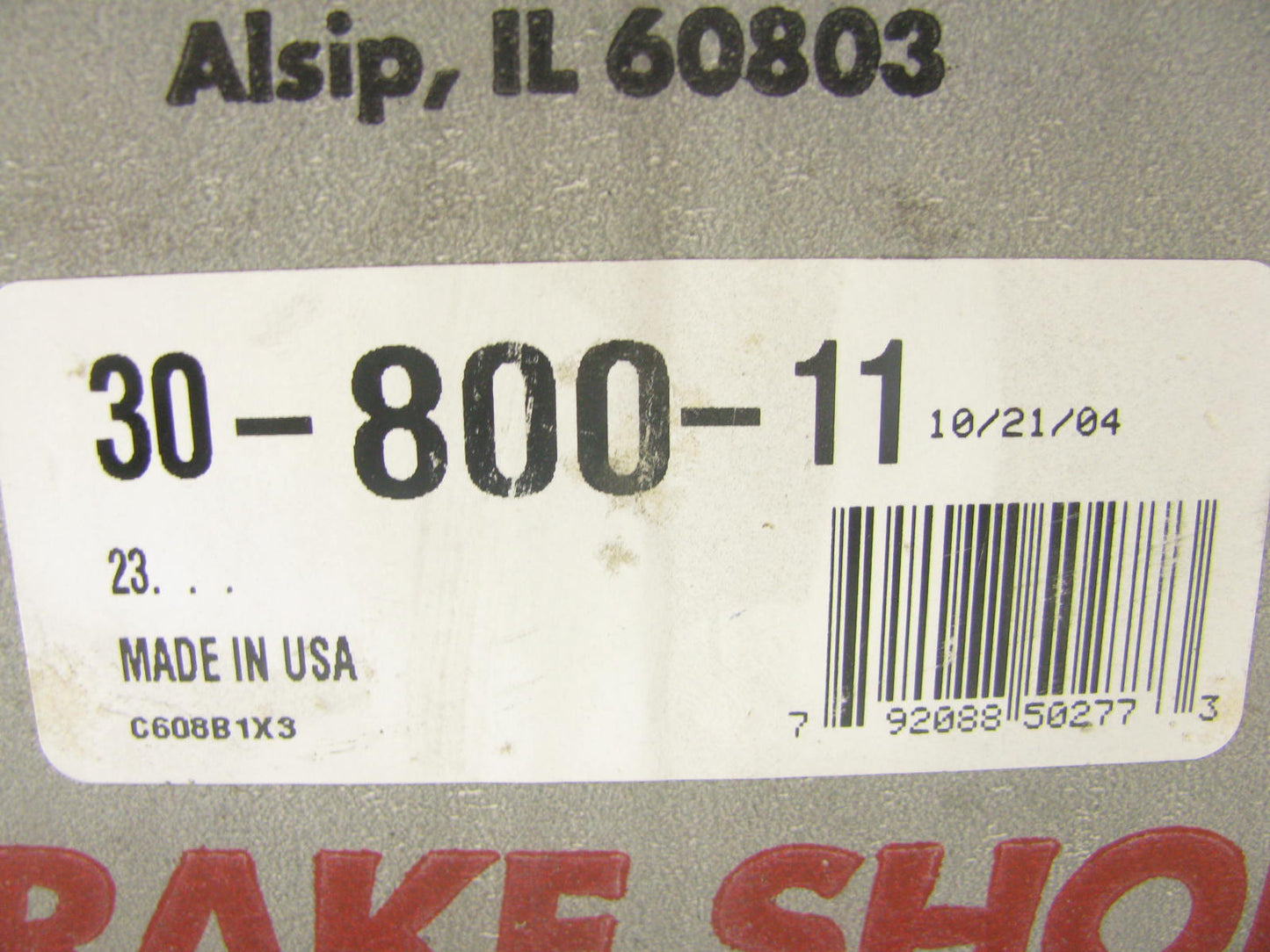 Auto Specialty 30-800-11 Rear Brake Shoes