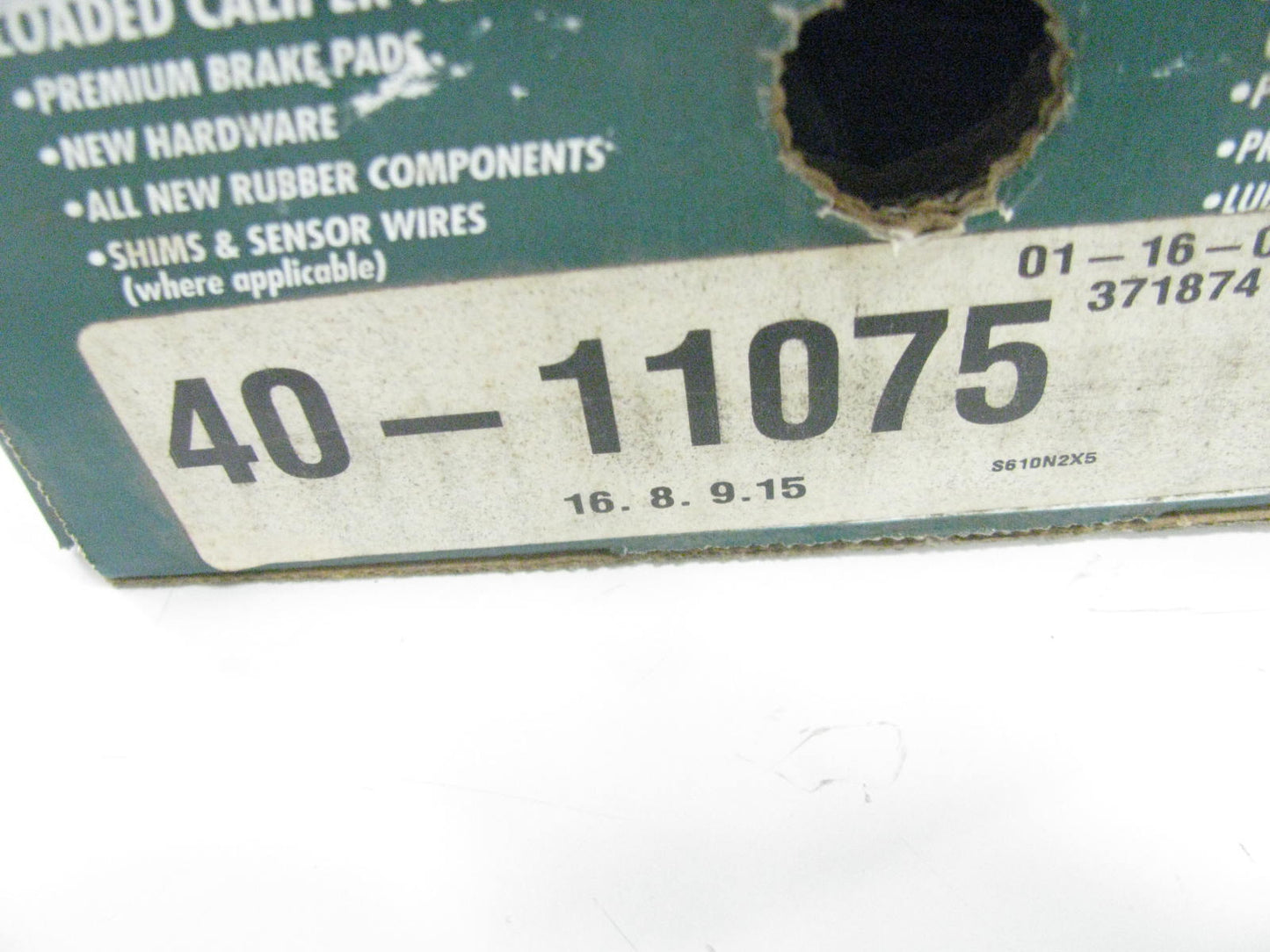 Auto Specialty 40-11075 Reman Front RIGHT Bendix Brake Caliper