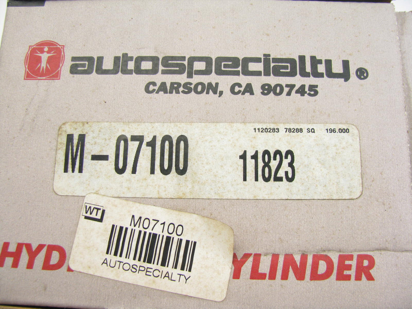 Auto Specialty M-07100 Brake Master Cylinder Without Reservoir - 4-Wheel ABS