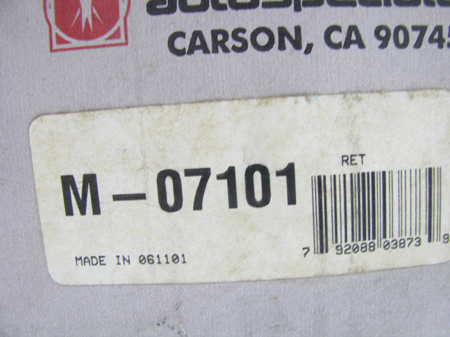 Auto Specialty M07101 Brake Master Cylinder for 1978-1980 Ford Fiesta