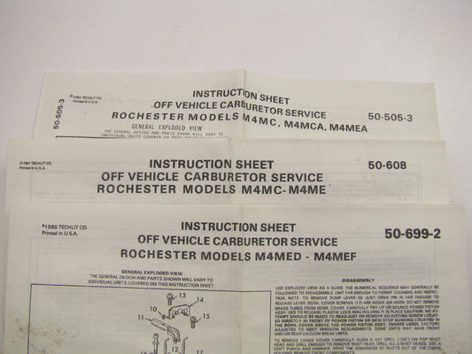 Auto Tune 15858B Carburetor Rebuild Kit - Rochester M4MC & M4ME 4-BBL