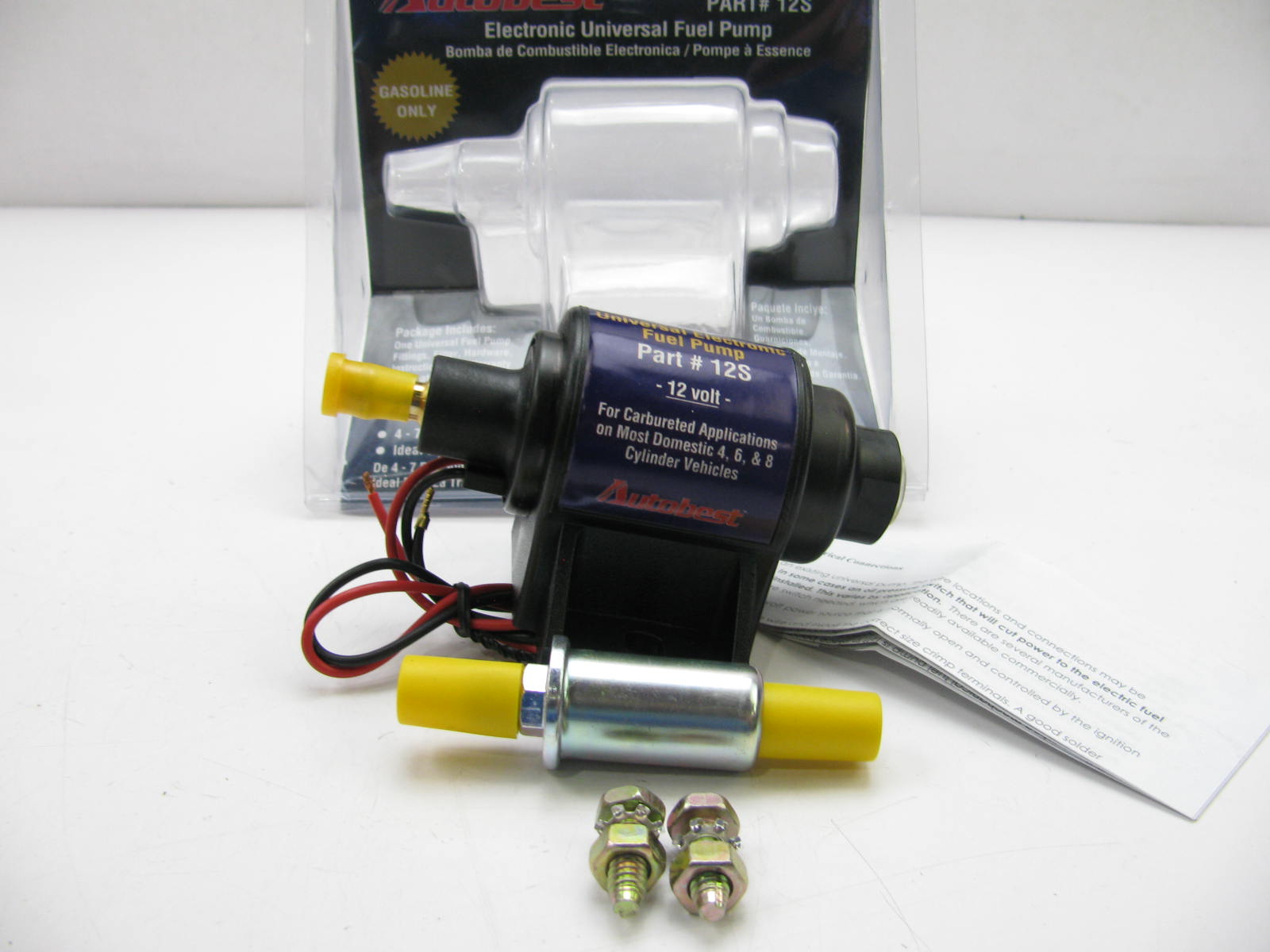 thumbnail image 2 of CARBOLE 12V Electric Fuel Pump For Carbureted Engines – 4-7 PSI, 35 GPH, 5/16" Inlet/Outlet (Lifetime Warranty) 2 of 3