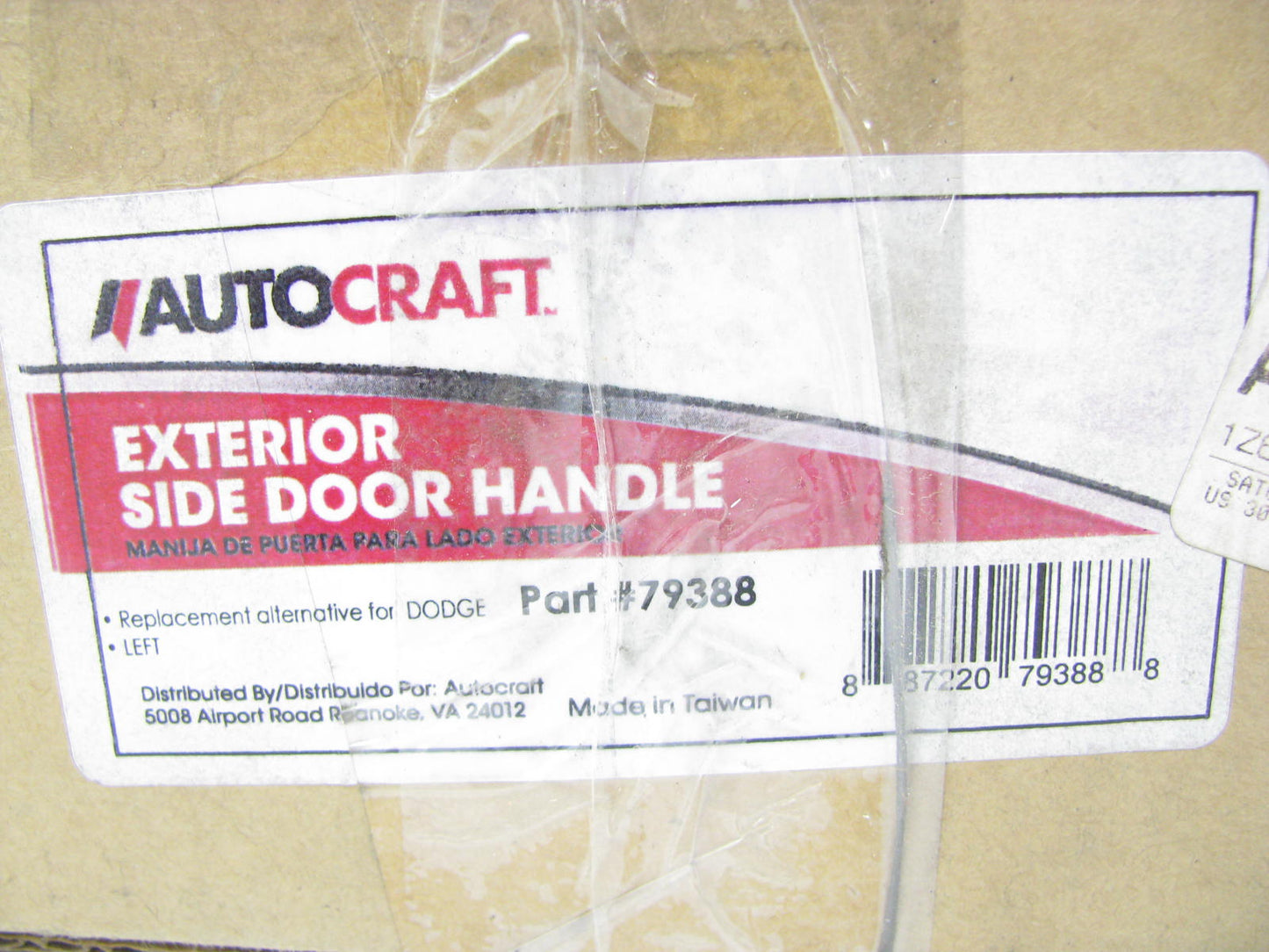 Autocraft 79388 Outside Exterior Door Handle - Front Left Driver - Black