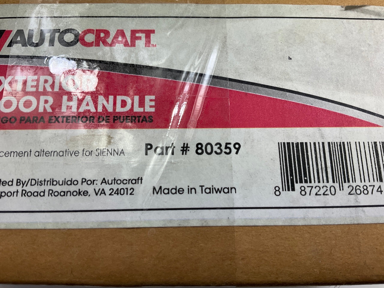 Autocraft 80359 Left / Right Exterior Sliding Door Handle 1998-03 Toyota Sienna