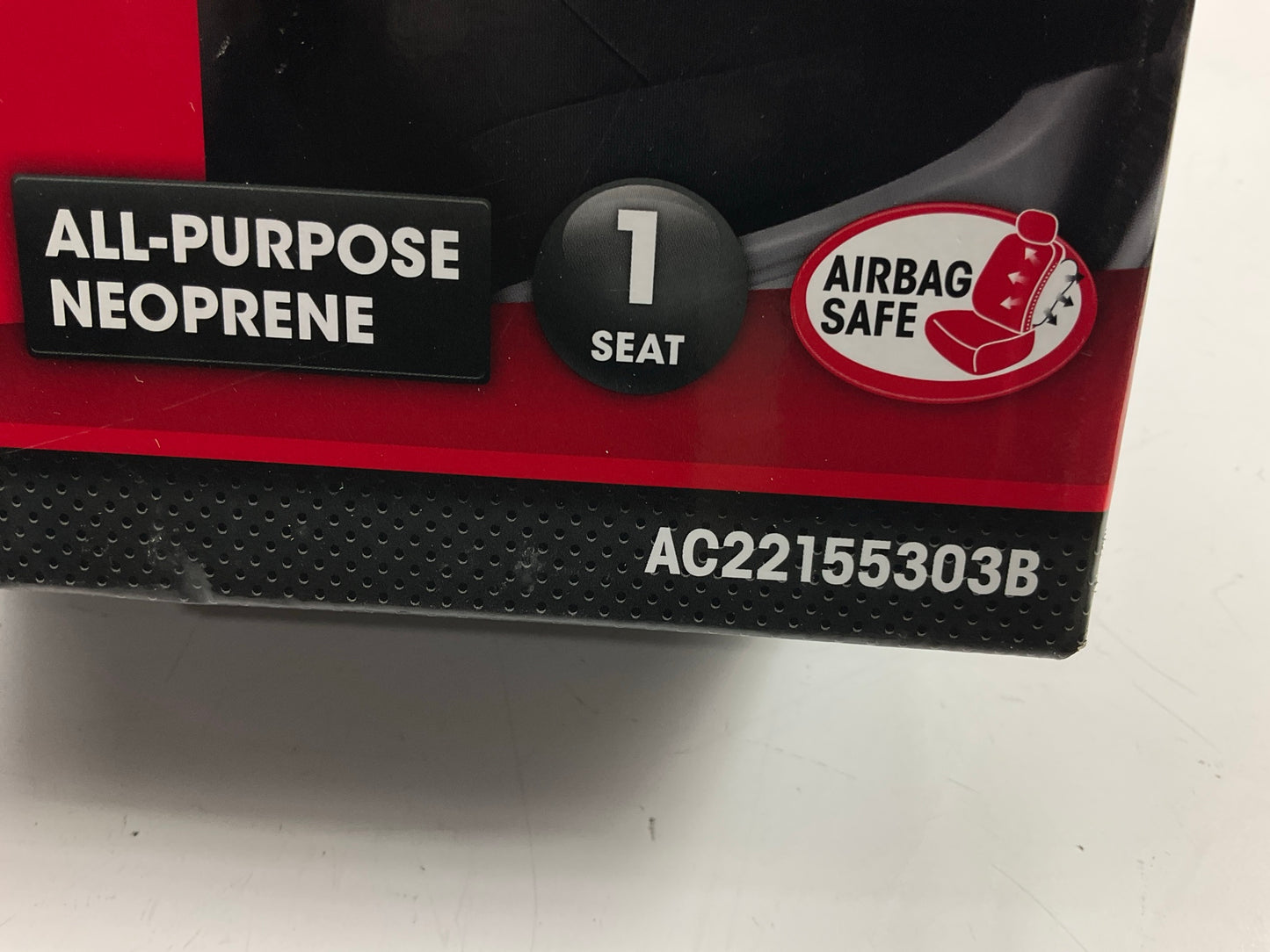 (2) Autocraft AC22155303B Classic, Universal, Bucket Seat Cover Black Neoprene