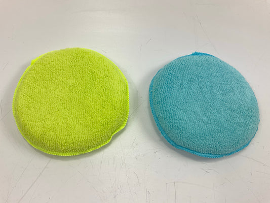AutoCraft AC266 - 6'' Diameter Microfiber Applicator Buffing Pads - 20 TOTAL