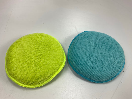2 Pack AutoCraft AC266 Microfiber Applicator Buffing Pads, 6 Inch Diameter