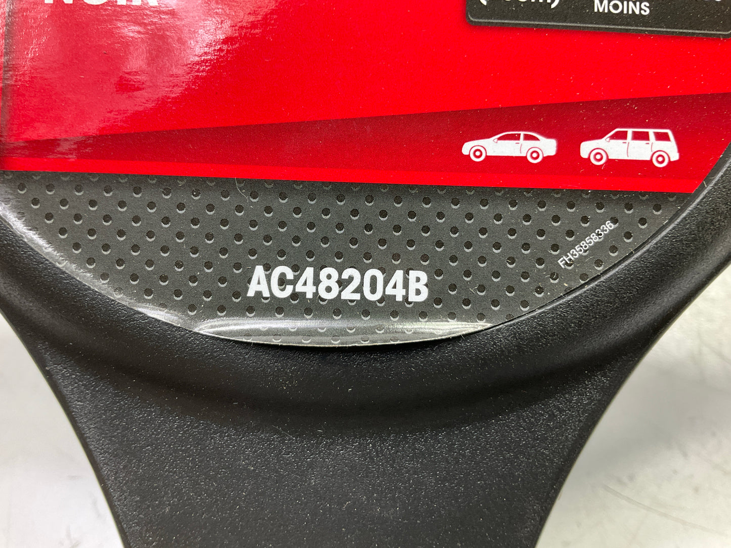 Autocraft AC48204B Black Smooth Faux Leather Steering Wheel Cover 15'' & Smaller