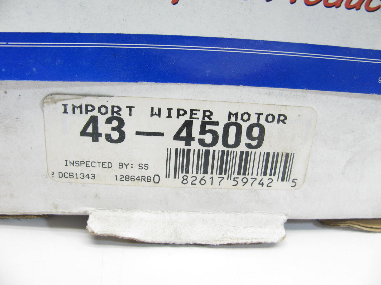 REMAN. Autoline 43-4509 Rear Window Wiper Motor