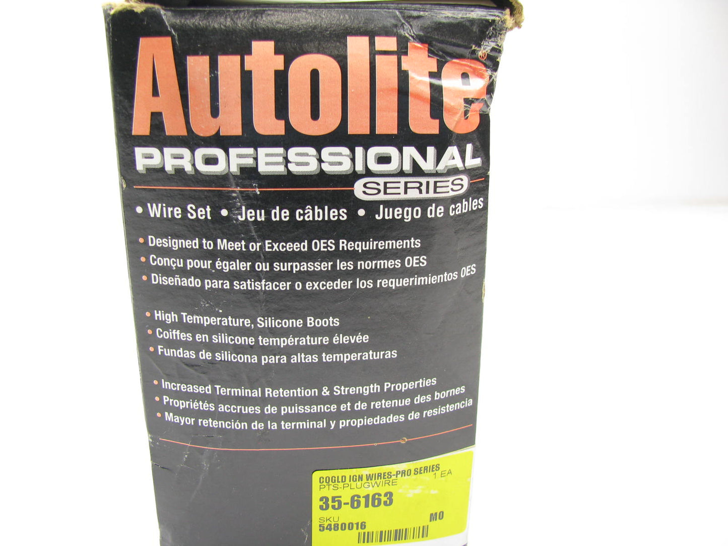 Autolite 35-6163 Ignition Spark Plug Wire Set - 1986-1995 Ford 3.0L Vulcan OHV
