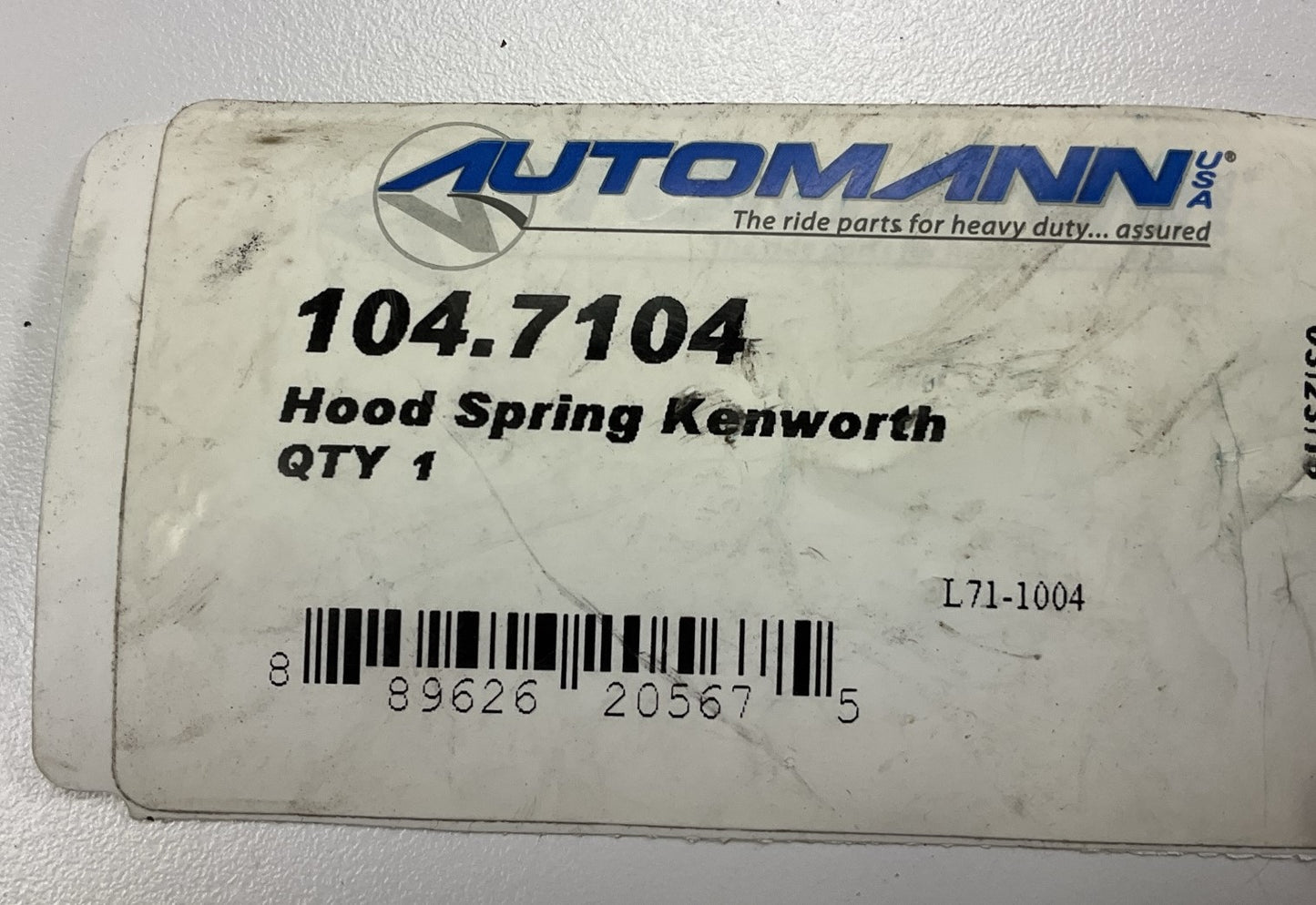 (2) Automann 104.7104 Hood Spring For Kenworth W900 2003-2015 03-06 T600 T800