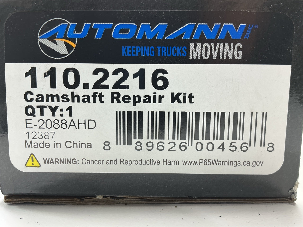 Automann 110.2216 Camshaft Repair Kit For Meritor Trailer Axle, 16-1/2'' P Type
